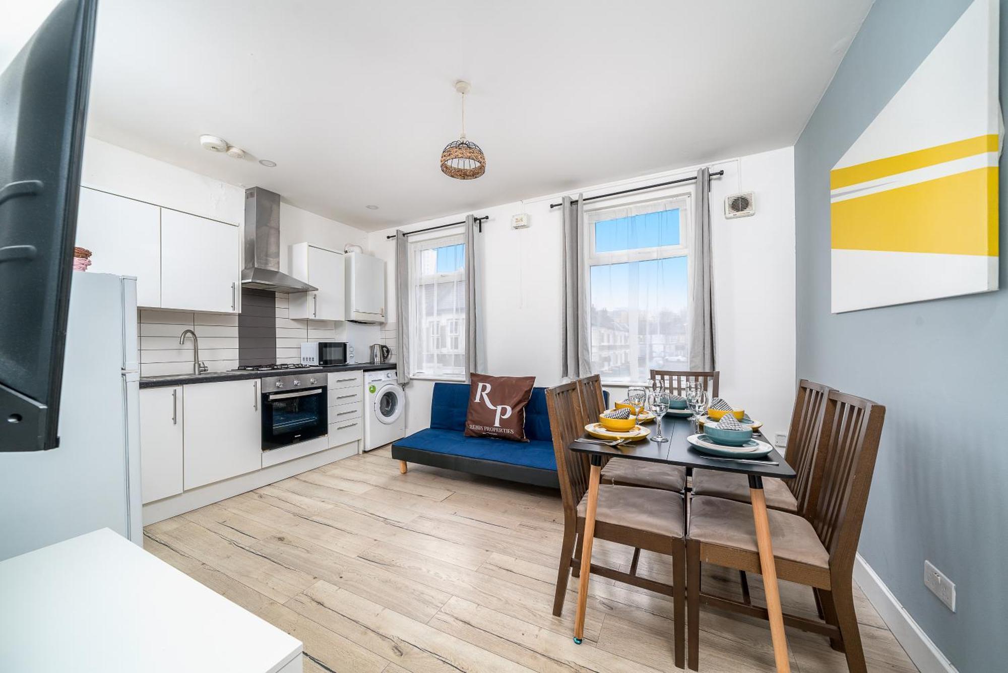 Modern 2 Bed East London Home By Rebby Properties Sleeps 5 Near Canning Town Station Ngoại thất bức ảnh